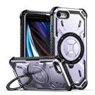 For iPhone SE 2022 / 2020 / 8 / 7 Armor Series Holder Phone Case(Light Purple) - 1