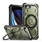 For iPhone SE 2022 / 2020 / 8 / 7 Armor Series Holder Phone Case(Army Green) - 1