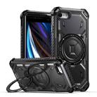 For iPhone SE 2022 / 2020 / 8 / 7 Armor Series Holder Phone Case(Black) - 1