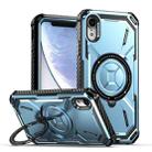 For iPhone XR Armor Series Holder Phone Case(Blue) - 1