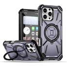 For iPhone 16 Pro Max Armor Series Holder Phone Case(Light Purple) - 1