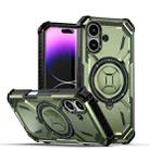 For iPhone 16 Armor Series Holder Phone Case(Army Green) - 1