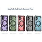 For iPhone 16 Armor Series Holder Phone Case(Army Green) - 2