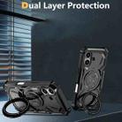 For iPhone 16 Armor Series Holder Phone Case(Army Green) - 3