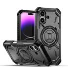 For iPhone 16 Armor Series Holder Phone Case(Black) - 1