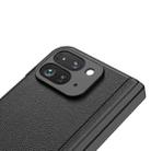 For Google Pixel 9 Pro Fold GKK Integrated Fold Hinge Leather Phone Case with Holder(Black) - 3