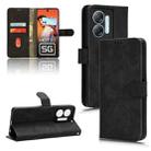 For Infinix Hot 30 5G Skin Feel Magnetic Flip Leather Phone Case(Black) - 1