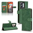 For Infinix Hot 30 5G Skin Feel Magnetic Flip Leather Phone Case(Green) - 1