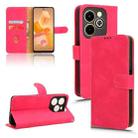 For Infinix Hot 40i Skin Feel Magnetic Flip Leather Phone Case(Rose Red) - 1