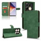 For Infinix Note 40 5G Skin Feel Magnetic Flip Leather Phone Case(Green) - 1