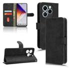 For Infinix Note 40X 5G Skin Feel Magnetic Flip Leather Phone Case(Black) - 1