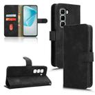 For Infinix Hot 50 Pro Skin Feel Magnetic Flip Leather Phone Case(Black) - 1