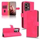 For Infinix Note 50s Skin Feel Magnetic Flip Leather Phone Case(Rose Red) - 1