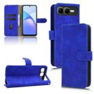 For Infinix Smart 10 Plus 4G Skin Feel Magnetic Flip Leather Phone Case(Blue) - 1