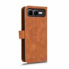 For Infinix Smart 10 Plus 4G Skin Feel Magnetic Flip Leather Phone Case(Brown) - 3