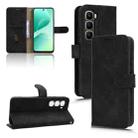 For Infinix Hot 60 5G Skin Feel Magnetic Flip Leather Phone Case(Black) - 1