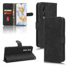 For Honor 90 Pro Skin Feel Magnetic Flip Leather Phone Case(Black) - 1