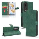 For Honor 90 Pro Skin Feel Magnetic Flip Leather Phone Case(Green) - 1