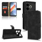 For Honor Play 60 Plus Skin Feel Magnetic Flip Leather Phone Case(Black) - 1