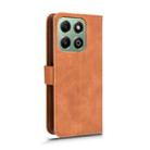 For Honor X6b Skin Feel Magnetic Flip Leather Phone Case(Brown) - 3