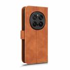 For Honor Magic7 Pro Skin Feel Magnetic Flip Leather Phone Case(Brown) - 3