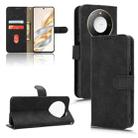 For Honor X60 5G Skin Feel Magnetic Flip Leather Phone Case(Black) - 1