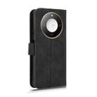 For Honor X60 5G Skin Feel Magnetic Flip Leather Phone Case(Black) - 3