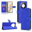 For Honor X60 5G Skin Feel Magnetic Flip Leather Phone Case(Blue) - 1