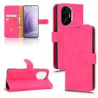 For Honor 300 Skin Feel Magnetic Flip Leather Phone Case(Rose Red) - 1