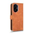 For Honor 300 Skin Feel Magnetic Flip Leather Phone Case(Brown) - 3