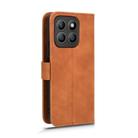For Honor X8c 4G Skin Feel Magnetic Flip Leather Phone Case(Brown) - 3