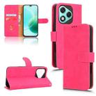 For Honor 400 Lite Skin Feel Magnetic Flip Leather Phone Case(Rose Red) - 1