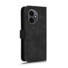 For Honor 400 Skin Feel Magnetic Flip Leather Phone Case(Black) - 3