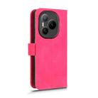 For Honor Power 5G Skin Feel Magnetic Flip Leather Phone Case(Rose Red) - 3