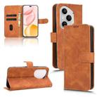 For Honor 400 Pro Global 160.8mm Skin Feel Magnetic Flip Leather Phone Case(Brown) - 1