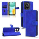 For Honor X6c 4G Skin Feel Magnetic Flip Leather Phone Case(Blue) - 1