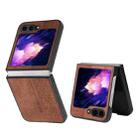 For Samsung Galaxy Z Flip5 AZNS 3D Embossed Skin Feel Phone Case(Brown) - 1