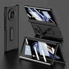 For vivo X Fold2 GKK Integrated Fold Hinge Full Coverage Phone Case with Holder(Black) - 1