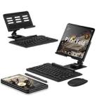 For Google Pixel Fold GKK Folding Bluetooth Keyboard + Holder + Pen + Mouse(Black) - 1