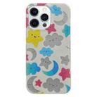 For iPhone 13 Pro Max PC + TPU Dual-side Laminating IMD Phone Case(White Star Moon) - 1
