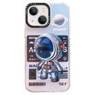 For iPhone 14 Mechanical Astronaut Pattern TPU Phone Case(Blue) - 1