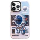 For iPhone 14 Pro Max Mechanical Astronaut Pattern TPU Phone Case(Blue) - 1