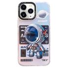 For iPhone 12 Pro Mechanical Astronaut Pattern TPU Phone Case(Blue) - 1