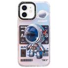 For iPhone 12 Mechanical Astronaut Pattern TPU Phone Case(Blue) - 1