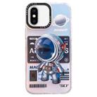 For iPhone XS Max Mechanical Astronaut Pattern TPU Phone Case(Blue) - 1