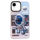 For iPhone XR Mechanical Astronaut Pattern TPU Phone Case(Blue) - 1