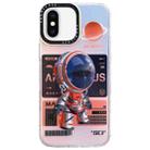 For iPhone XS / X Mechanical Astronaut Pattern TPU Phone Case(Orange) - 1