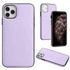For iPhone 11 Pro Leather Texture Full Coverage Phone Case(Purple) - 1