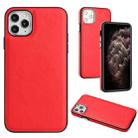 For iPhone 11 Pro Leather Texture Full Coverage Phone Case(Red) - 1