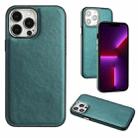 For iPhone 13 Pro Leather Texture Full Coverage Phone Case(Green) - 1